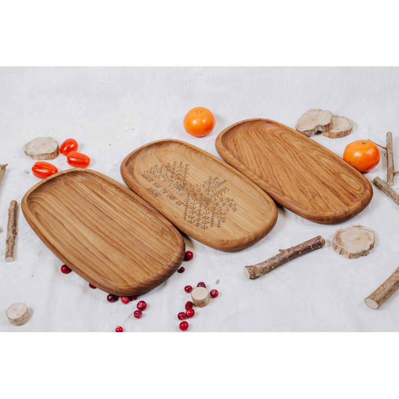 Kantainais koka šķīvis